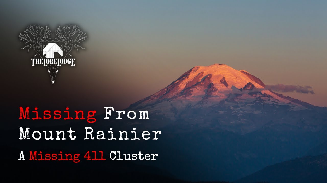YouTube post by @TheLoreLodge for Babbel. Caption reads: Missing 411 | The Missing Men of Mount Rainier.