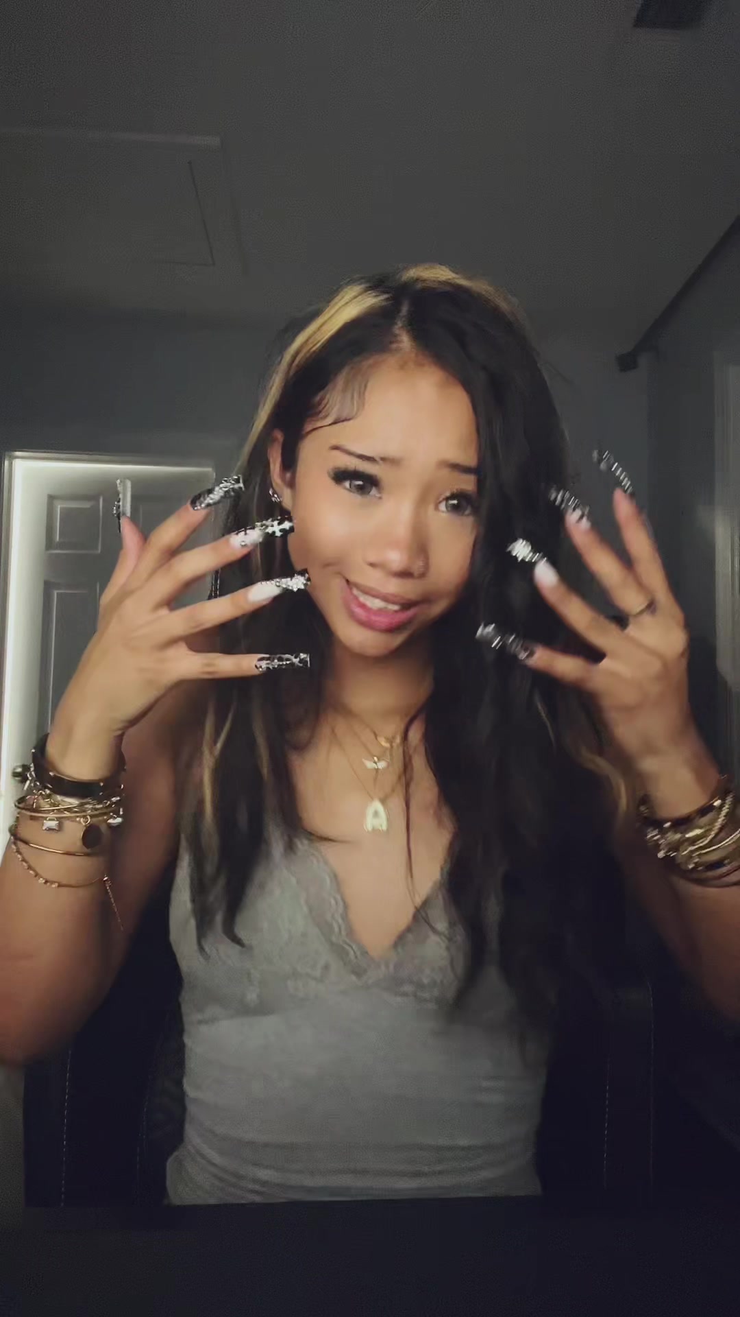TikTok post by @she3geeker for Eyemoody. Caption reads: #cringe 🫧Contacts from @eyemoody_us use code....