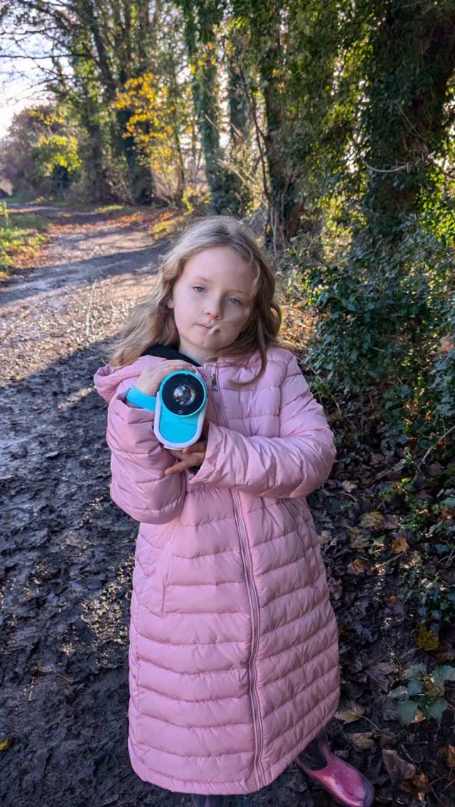 Instagram post by @xxgem_chloe_and_ruby_adventure for Canal Toys. Caption reads: Video Projector Camera #ad Thank you....