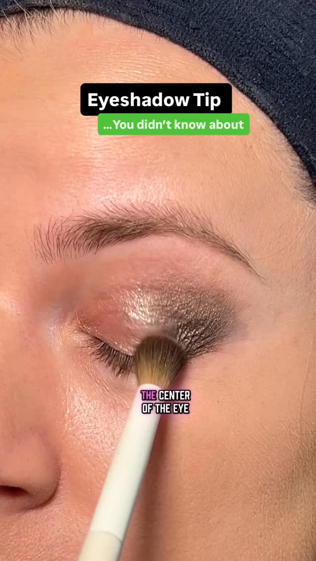 Instagram post by @mikaysmakeup for Milani Cosmetics. Caption reads: Eyeshadow tip! You didn’t KnOw Existed! Pt 56.....