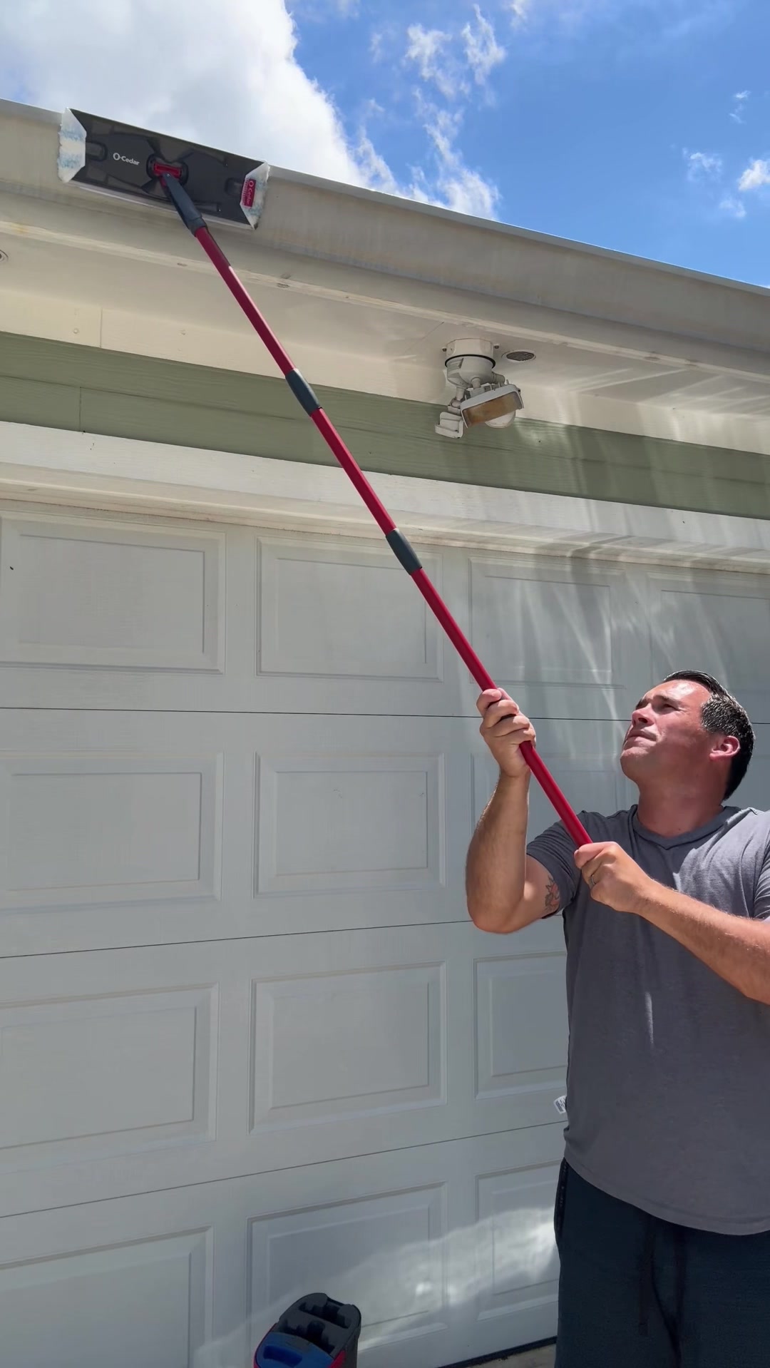 TikTok post by @joey.foo for O-cedar. Caption reads: Now that the kiddos are back in school, snag an....