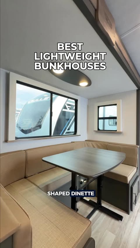 Instagram post by @trishsuhr for Camping World. Caption reads: bunks for days 🤩.