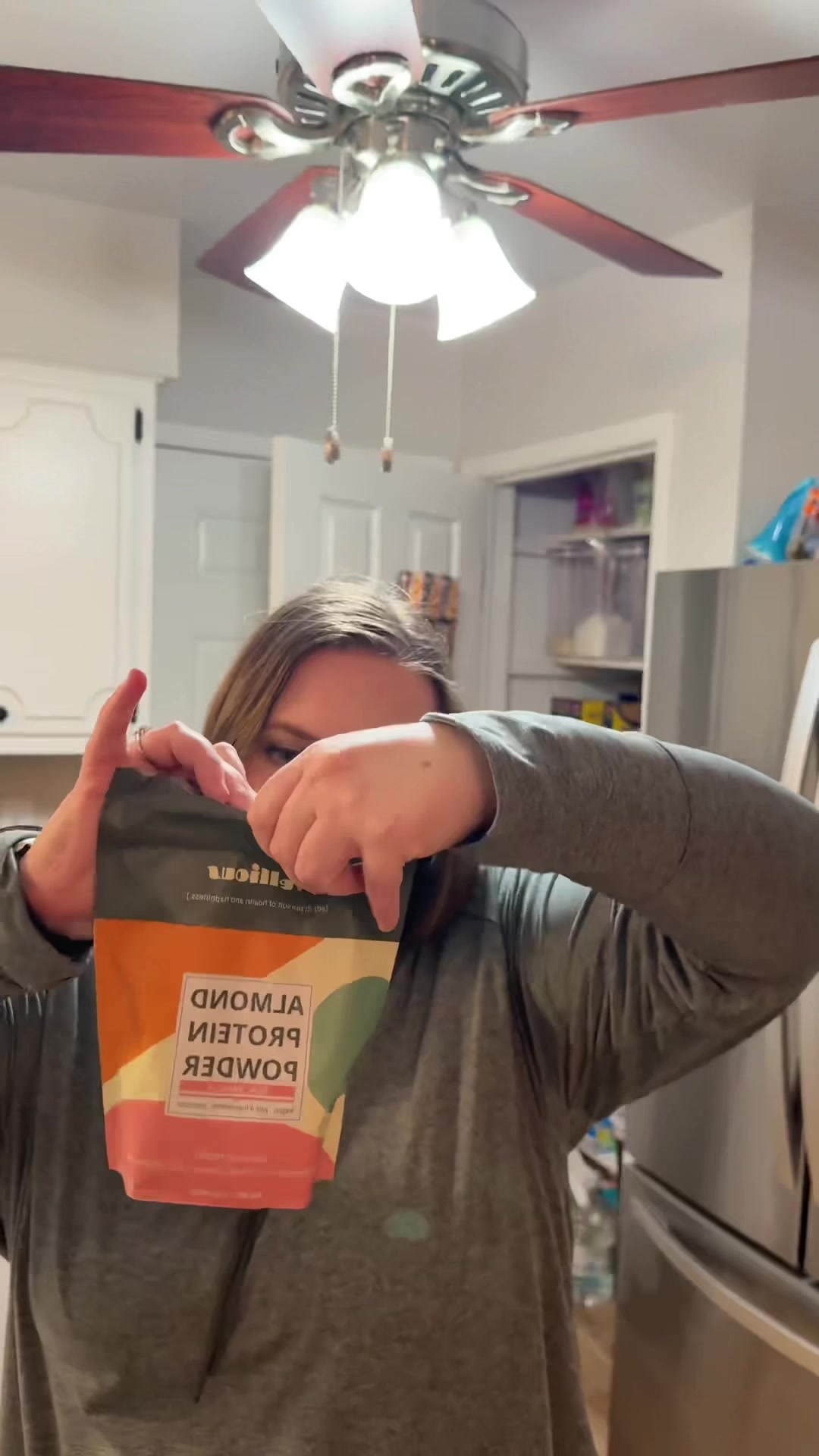 TikTok post by @catebcate29 for Wellious. Caption reads: [...] that actually tastes like a cookie....