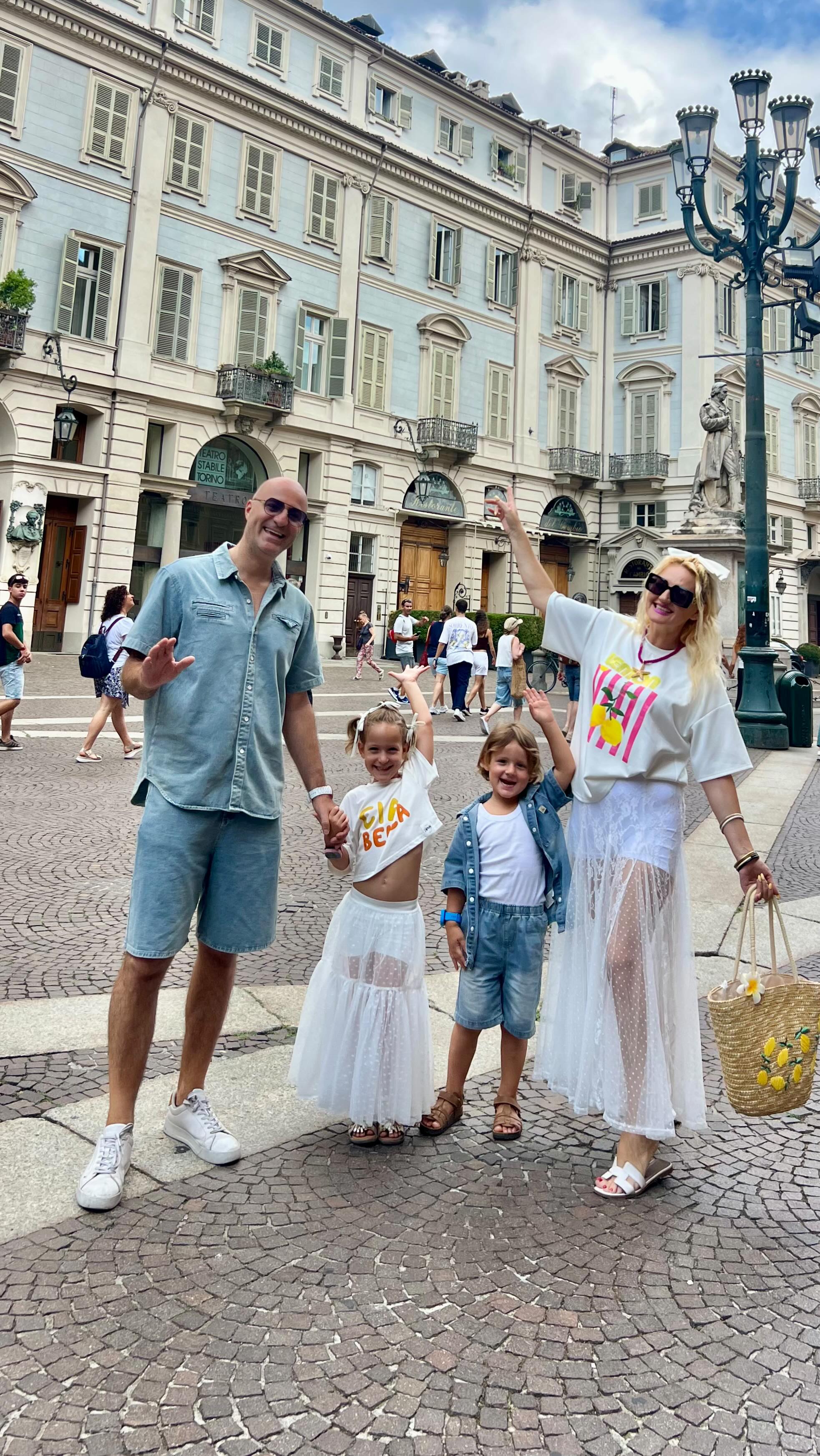 Instagram post by @renatadragusha for ootd.com. Caption reads: Family Oufits Cheeeeck hits different 🫶🏻 Dolce....