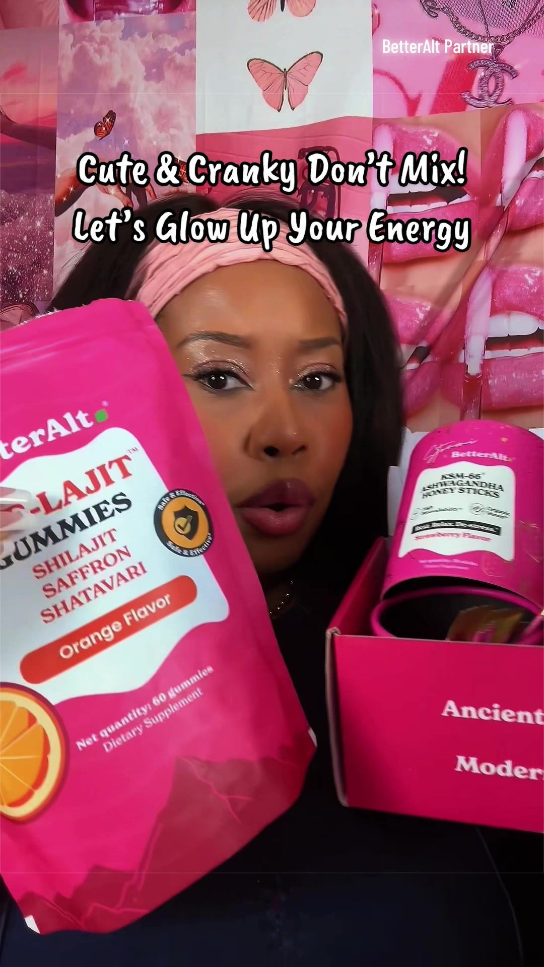 TikTok post by @sparklejourney for Better Alt. Caption reads: #ad #betteraltpartner Spring glow up for your....