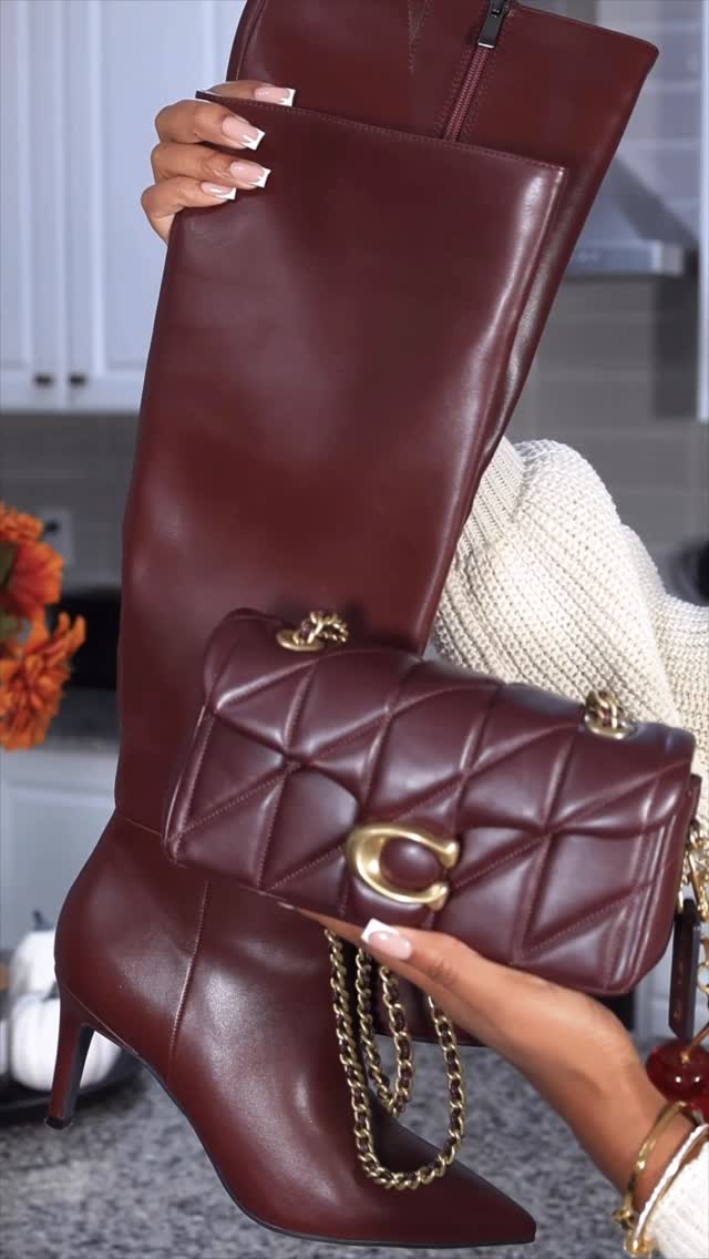 Instagram post by @damnthatschev for Coach. Caption reads: Finally got the bag on my fall / winter wish-list.....