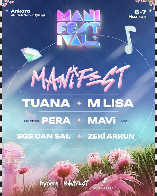 Instagram post by @m6nifestgirls for MANIFESTIVAL. Caption reads: [...] ilk kez gerçekleşecek Manifestival’de, iki....