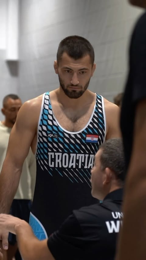Instagram post by @croatianwrestling for Peugeot. Caption reads: [...] @porec.istria @mints_rh @peugeothrvatska -....