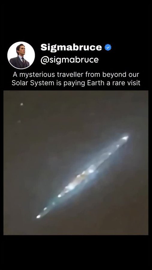 Instagram post by @sigma_bruce for NASA. Caption reads: This interstellar comet 3I/ATLAS has captured the....