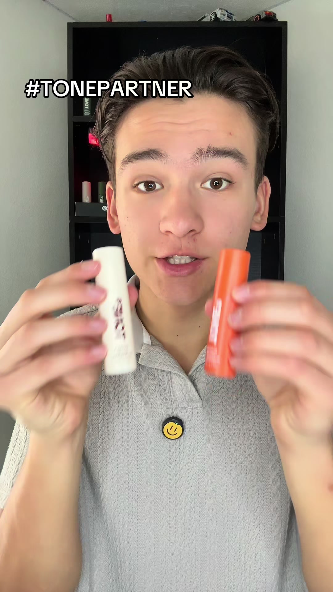 TikTok post by @joes_fragrance for TONE by AMP. Caption reads: Every roll-on carries a signature scent. @TONE....
