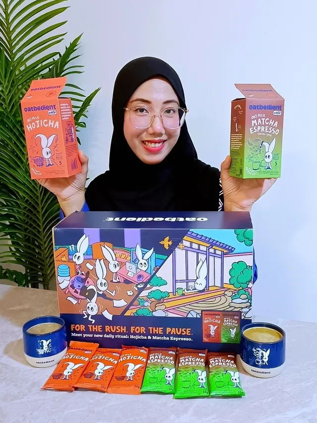 Instagram post by @food.travel.directory for Oatbedient. Caption reads: Daily ritual = upgraded 🤍
Obsessed with....