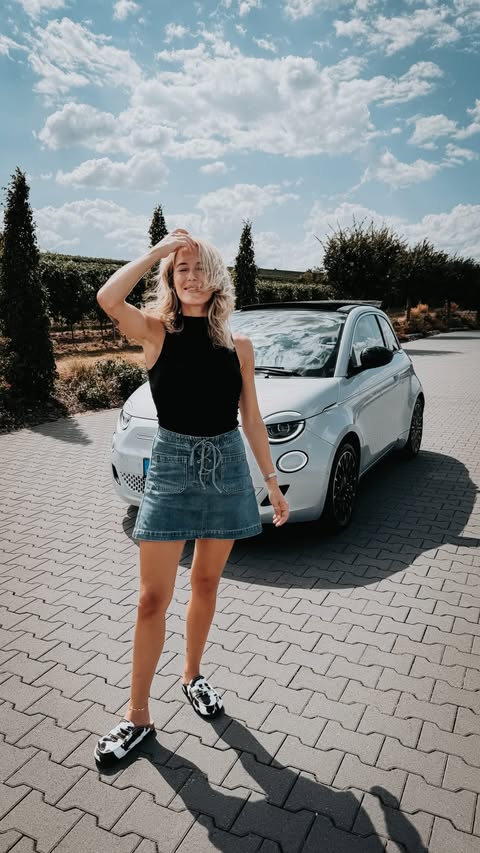 Instagram post by @jessicarmaniac for FIAT. Caption reads: Werbung | One FIAT lineup, multiple powertrain....