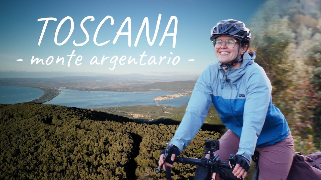 YouTube post by @Zeltenbummler for komoot. Caption reads: This mountain view is simply amazing | Bike tour....