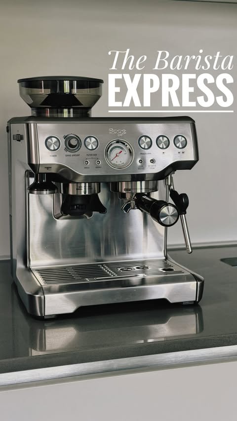 Instagram post by @conversingcoffee for Sage Appliances. Caption reads: The Barista Express is the starting point for so....