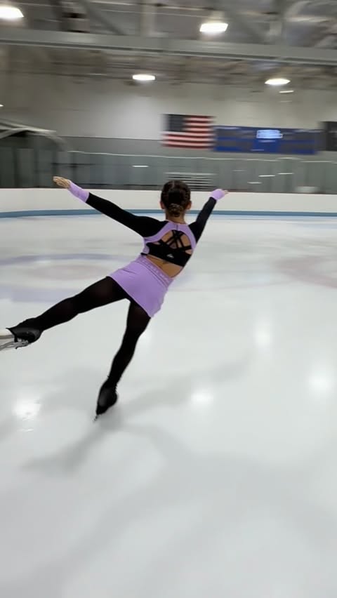 Instagram post by @aspenj_skates for Chique Sport. Caption reads: 💜💜💜

Shop my @chiquesport outfit in the tags!....