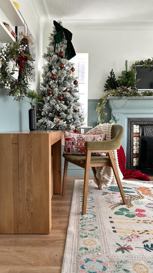 Instagram post by @houseofhaz for Transformer Table. Caption reads: Ad What if I told you this little console table is....