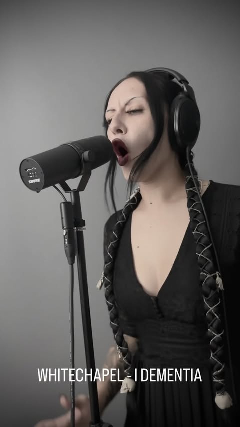 Instagram post by @senem.semiz for Shure. Caption reads: [...] I Dementia @philbozeman Microphone - @shure....