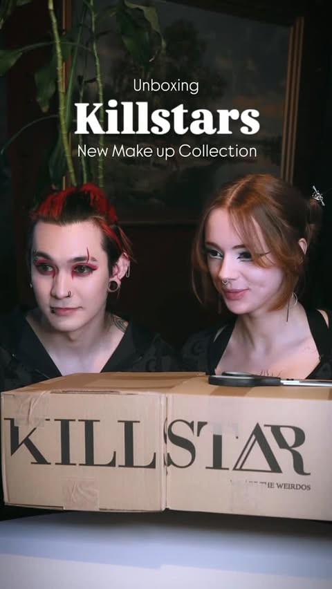 Instagram post by @unimartin for KILLSTAR. Caption reads: [Ad//PR] Trying out @killstar new line of make up....