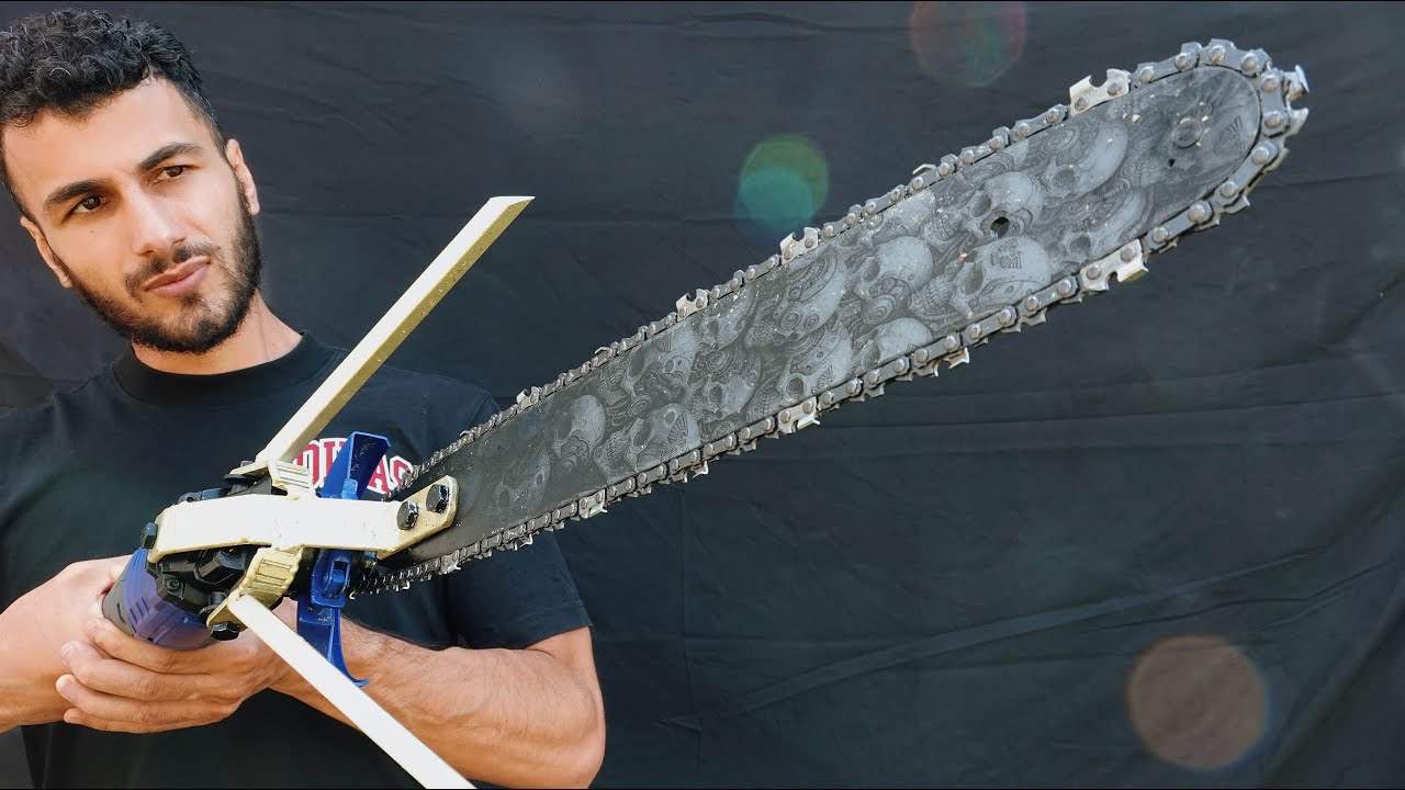 YouTube post by @SuperConeri for Emma. Caption reads: I made a Chainsword.