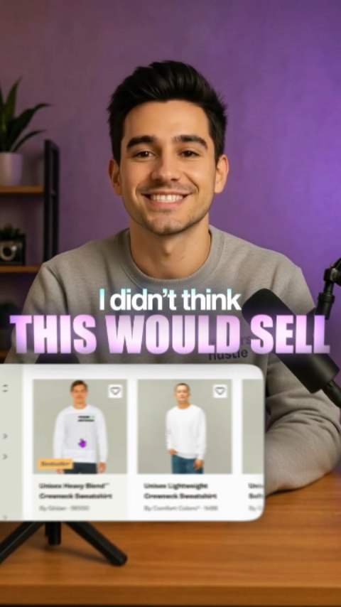 Instagram post by @creators.husstle for Printify. Caption reads: [...] side Hustle 

Paid Partnership with....