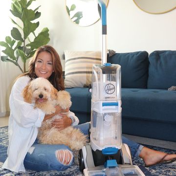 Instagram post by @keriseavey for Hoover Vacuums. Caption reads: #ad I am head-over-heels in love with my new....