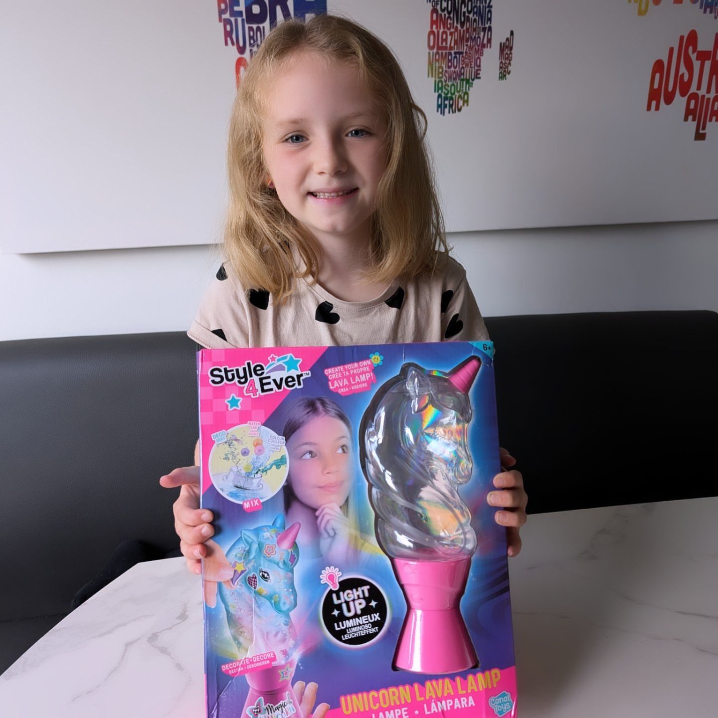 Instagram post by @xxgem_chloe_and_ruby_adventure for CANAL TOYS. Caption reads: Lava Lamp

#ad Chloe loved this Style for Eva....