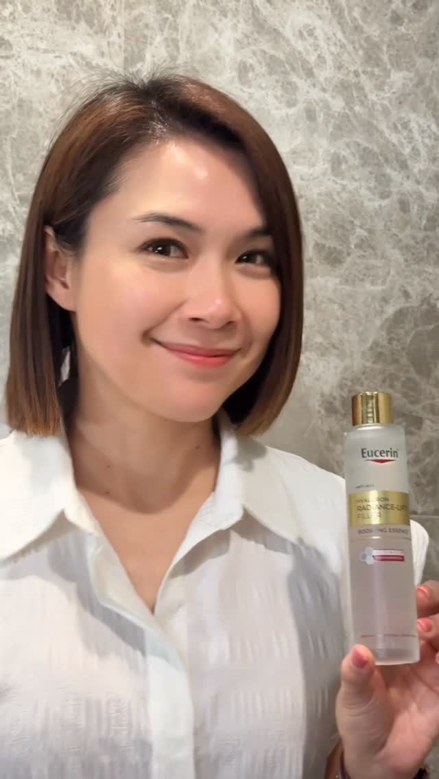 Instagram post by @ninanaka for Eucerin. Caption reads: วันนี้นิหน่าขอมาแนะนำน้ำตบที่คุณแม่แบบเราต้องมีค่ะ....