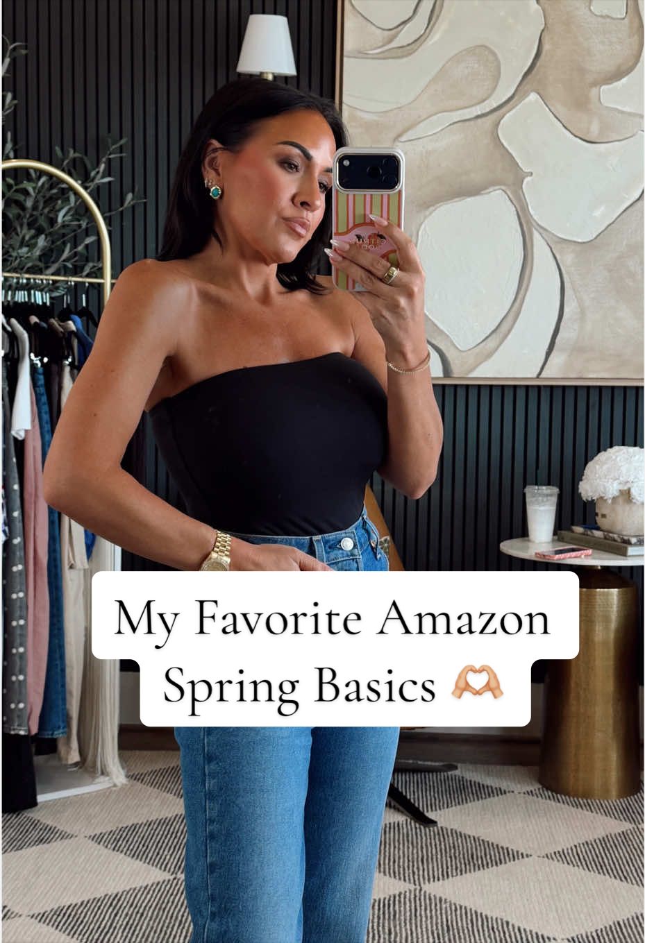 TikTok post by @lexietucker_ for Amazon Influencer ID. Caption reads: These Amazon tops are the kind you end up wanting....