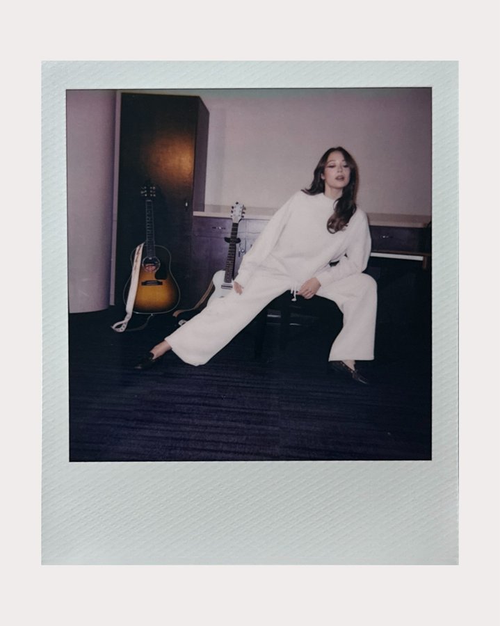 Instagram post by @laufeyland for Everlane. Caption reads: Introducing our exclusive capsule collection with....