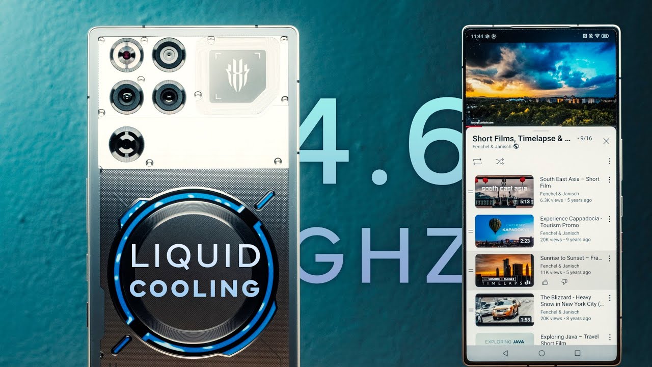 YouTube post by @FenchelJanisch2 for Flickr. Caption reads: REDMAGIC 11 Pro: Powerfull smartphone for video....