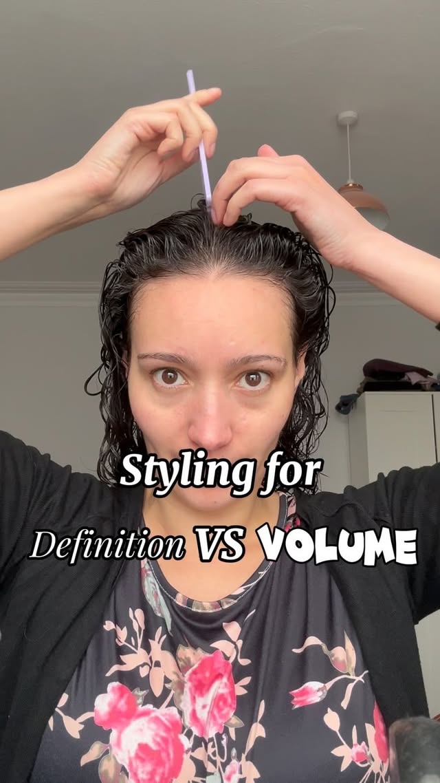 Instagram post by @curlsbythecoast for Rock & Ruddle. Caption reads: 👇🏼Read on for more ways to boost volume or....