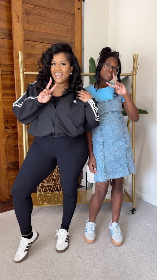 Instagram post by @mothediva for Rack Room Shoes. Caption reads: Stepping into the school year with style and....