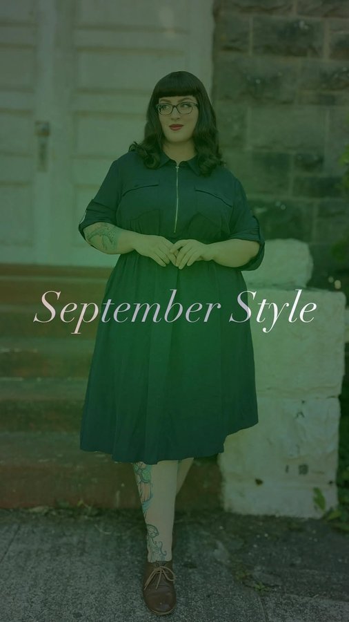 Instagram post by @sugarplacebo for Hanna Nikole. Caption reads: [...] a navy blue shirtdress 💙

AD |  Shop....