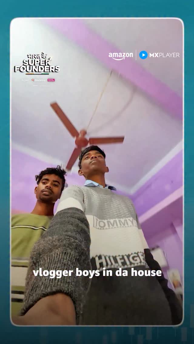 Instagram post by @bharatkesuperfounders for MX Player. Caption reads: [...] every Fri-Sat at 12 PM, only on Amazon MX....