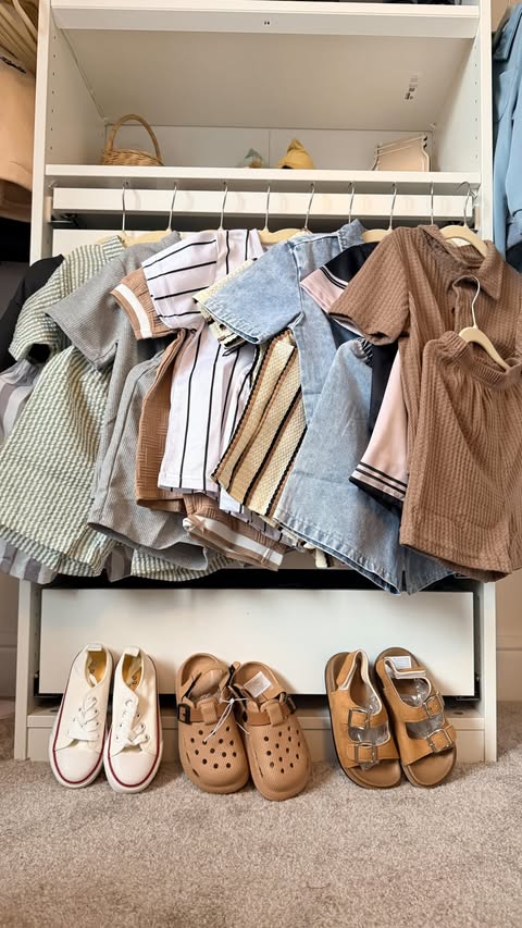 Instagram post by @ada_arthur_and_mummy for Temu. Caption reads: Summer boyswear haul with @shoptemu 🏖️ AD|....