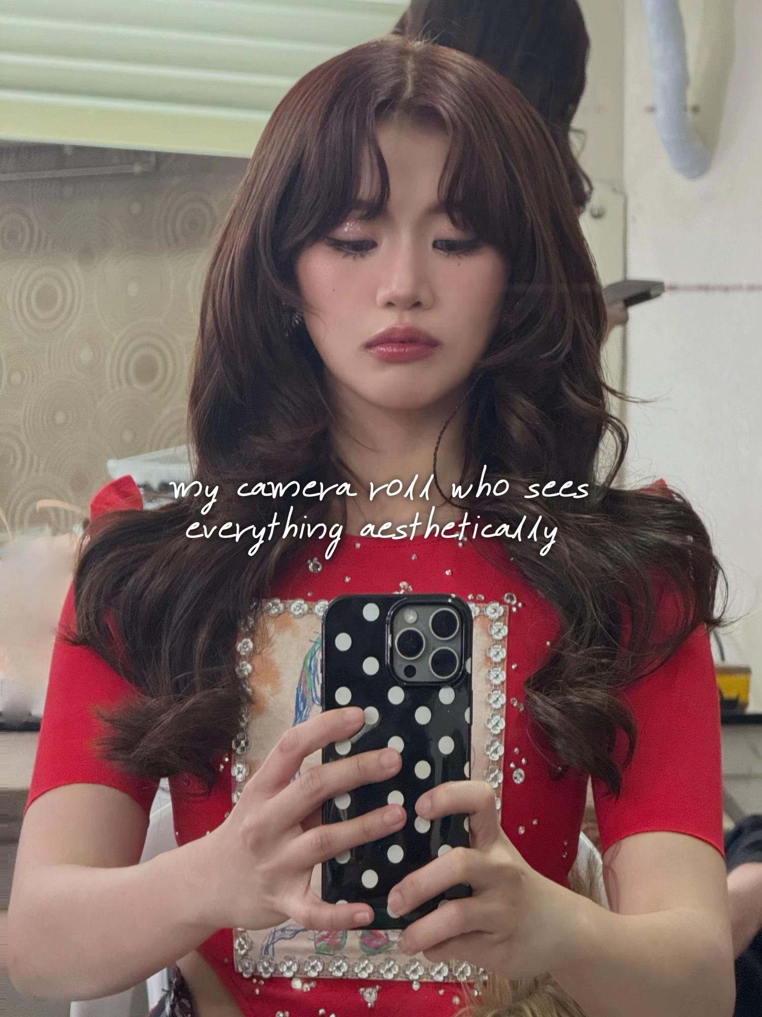 TikTok post by @bini_maloi for Sunsilk. Caption reads: [...] roll? Aesthetic only ✨💚 Strong & Long....