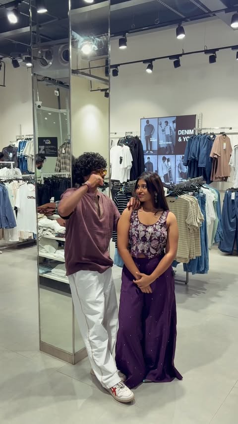 Instagram post by @hanna_susannn for Zudio. Caption reads: get your onam fits from zudio now! 🌼 @myzudio 🎥....