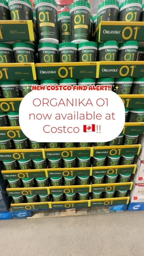 Instagram post by @costcofindscanada for Organika. Caption reads: [...] ✨🛒 ‌ Spotted at Costco Canada 🇨🇦 —....