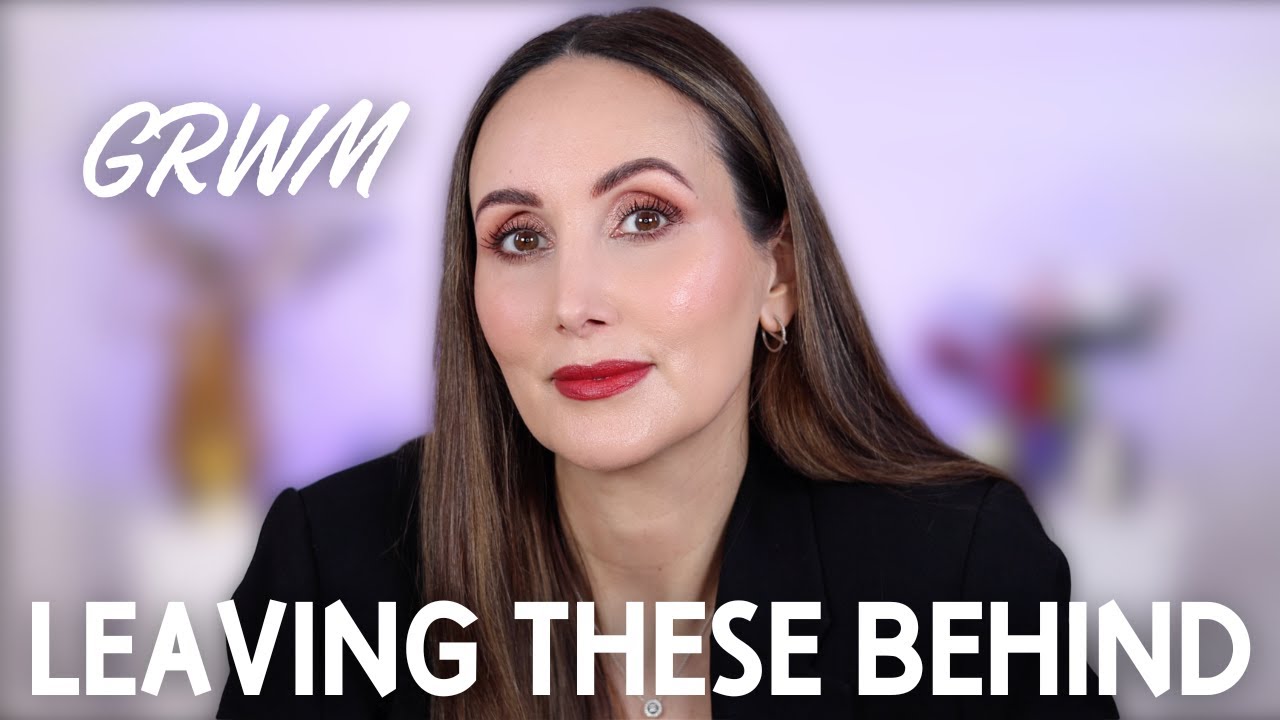 YouTube post by @CarmelNicoleBeauty for Qure Skincare. Caption reads: I'm Leaving These Behind in 2025 | Chatty GRWM.