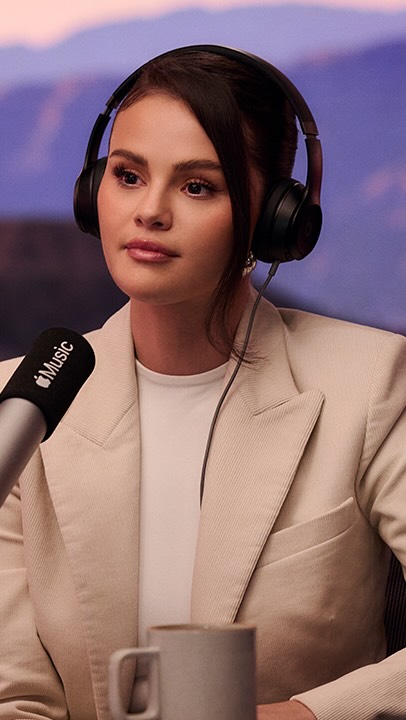 Instagram post by @selenafanclub for Apple Music. Caption reads: To celebrate the launch of her Sound Therapy....