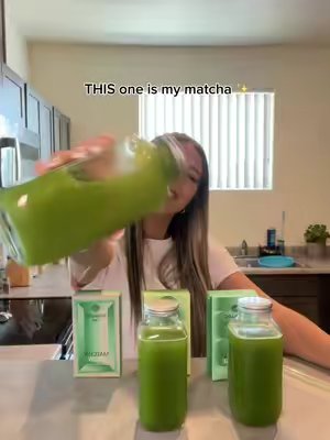 TikTok post by @magdalenabarragan for Bimbo Promotion. Caption reads: Matcha on the go! I loved all of these flavors but....