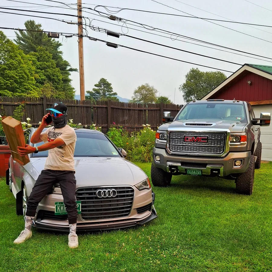 Instagram post by @circles_gang for VWB. Caption reads: [...] Lower rear S3 style diffuser Partners: 🤝....