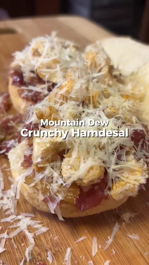 Instagram post by @matthenares for Mountain Dew. Caption reads: Leftover Mountain Dew: Crunchy Hamdesal 

Easy....