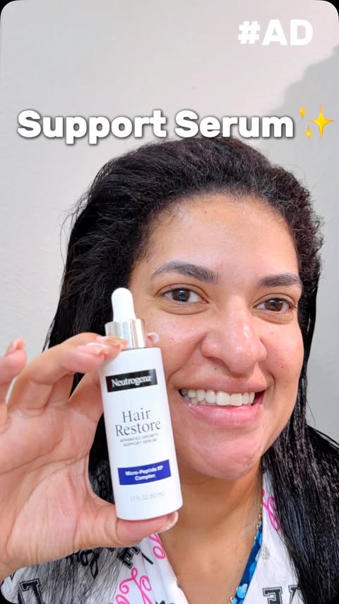 Instagram post by @luciarodriguezgonzalez for Neutrogena. Caption reads: #AD Check out the New Neutrogena Hair Restore....
