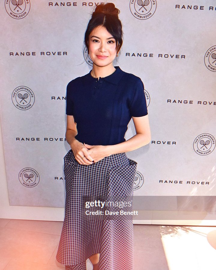 Instagram post by @_katieleung_ for Land Rover. Caption reads: What an absolute DREAM to be @wimbledon today for....