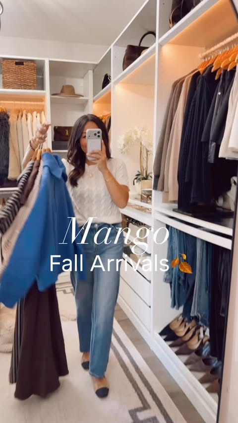 Instagram post by @waitletswearthis for Mango. Caption reads: [...] are perfect as we transition into fall!....
