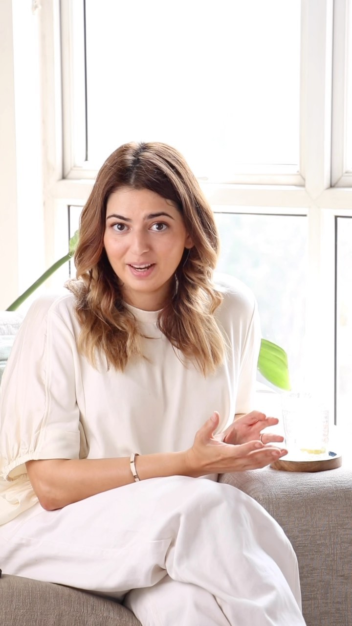 Instagram post by @komalbasith for Sensodyne. Caption reads: AD | It’s World Oral Health day soon and I’m happy....