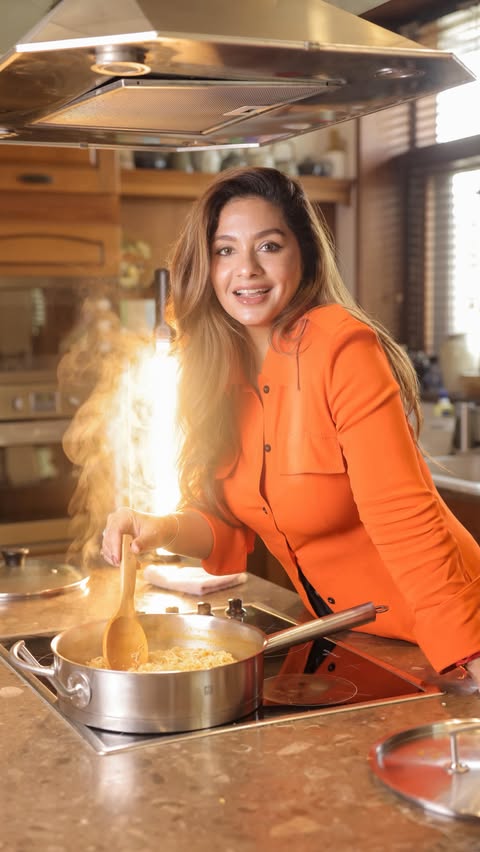 Instagram post by @meghaseehra for Sunfeast Yippee. Caption reads: What I Eat In A Day: My Comfort Bowl of Special....