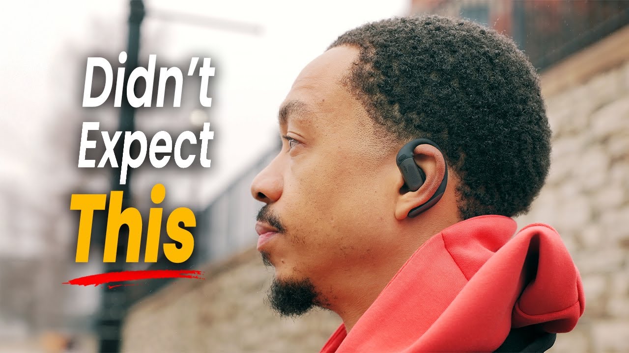 YouTube post by @CEONTHEMAKING for Shokz. Caption reads: Shokz OpenFit Pro | These Earbuds Left me [...].