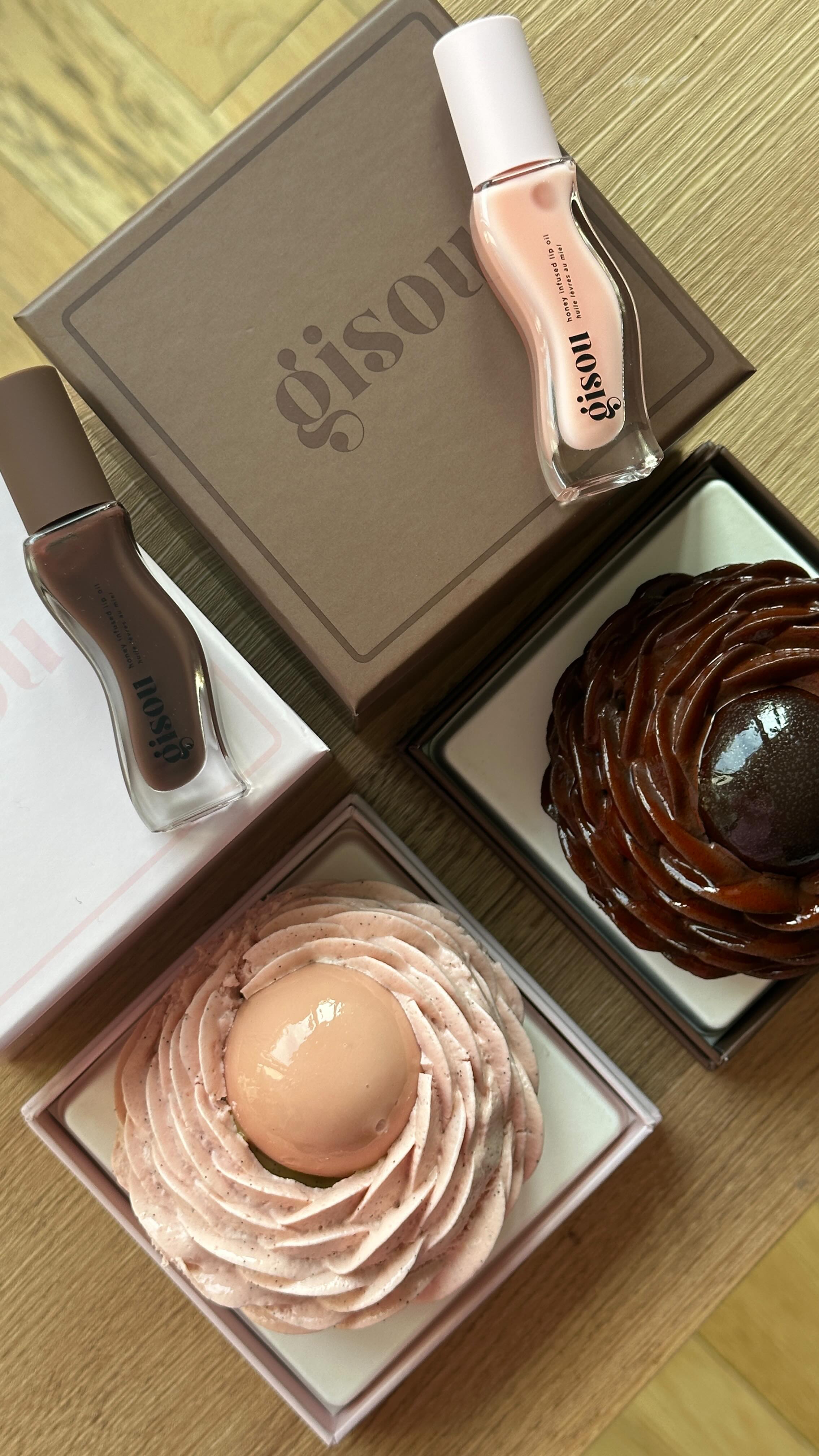 Instagram post by @jo.is.fine for Gisou. Caption reads: Degustation @cedricgrolet x @negin_mirsalehi....